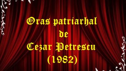 Oraș patriarhal de Cezar Petrescu