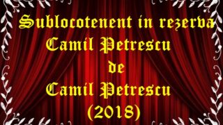 Sublocotenent in rezerva Camil Petrescu de Camil Petrescu (2018)