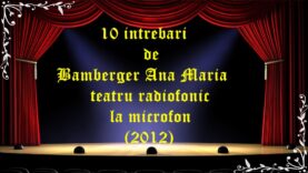 10 intrebari de Bamberger Ana Maria teatru radiofonic la microfon (2012) latimp.eu