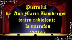 Pietroiul de Ana Maria Bamberger teatru radiofonic la microfon (2014) latimp.eu teatru