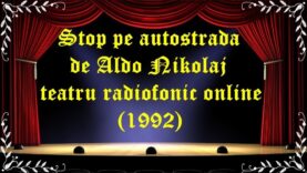 Stop pe autostrada de Aldo Nikolaj teatru radiofonic online(1992) latimp.eu teatru