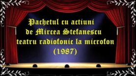 Pachetul cu actiuni de Mircea Stefanescu teatru radiofonic la microfon (1987) latimp.eu